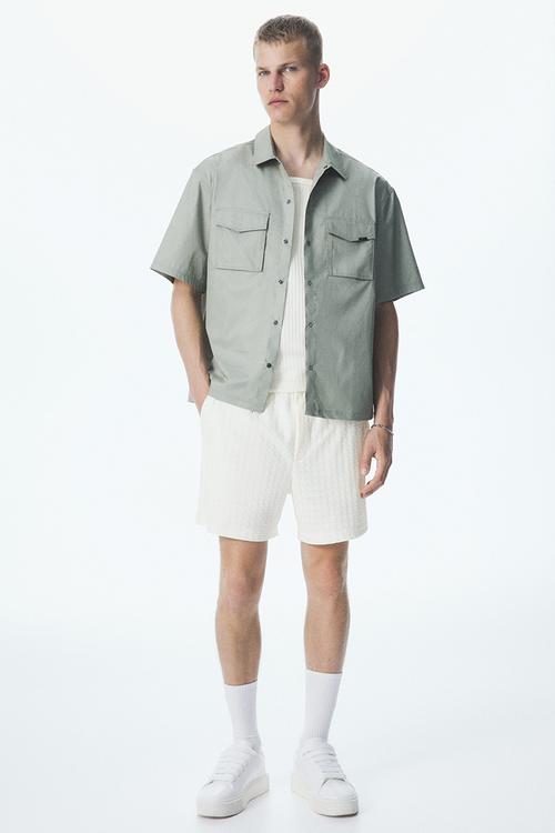 Regular fit shorts - white