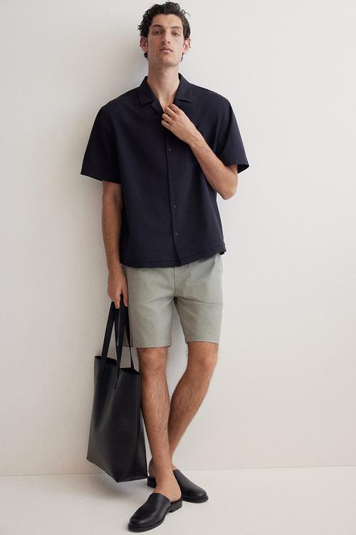 Relaxed fit shorts - sage green