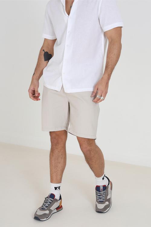 Smith Chino Short- Light Stone