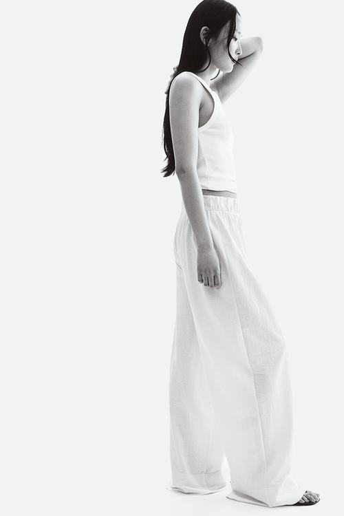 Wide trousers - white