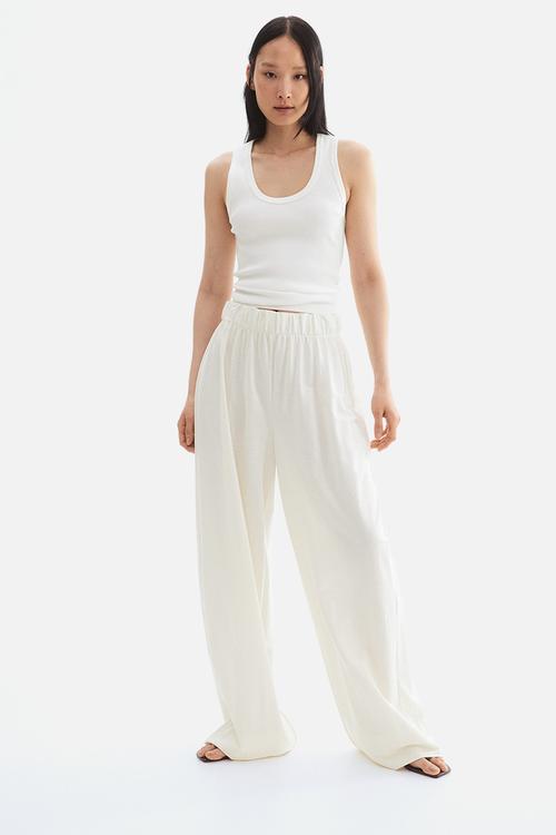 Wide trousers - white
