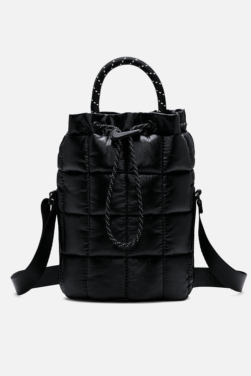 Nk Nsw Puffle Tiny Tote  - Black/Iron Grey/Black