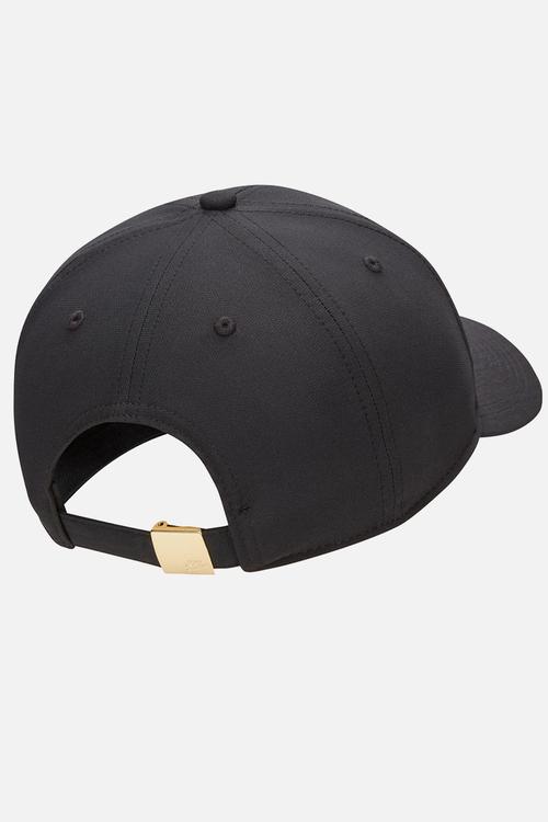 U Nk Df Club Cap S Cb Mtfut L Structured Metal Logo Cap - Black/Metallic Gold