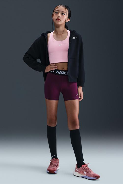 Girls Np Dri-Fit 3In Short-Bordeaux/White