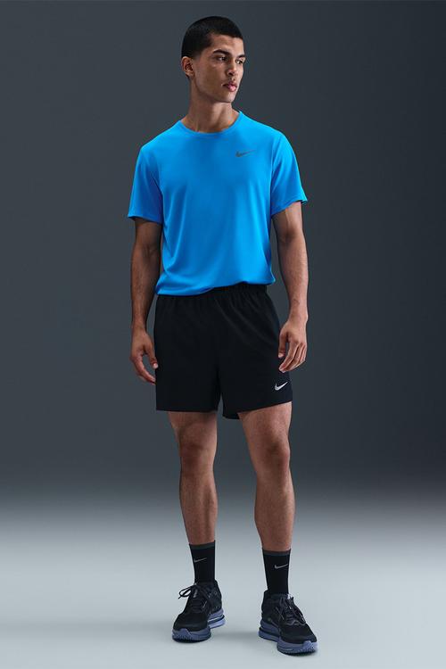 M Nk Df Uv Miler Ss - Blue Hero/Reflective Silv