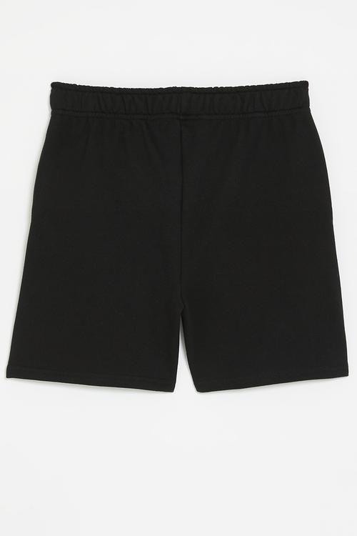 Shorts with drawstring - black