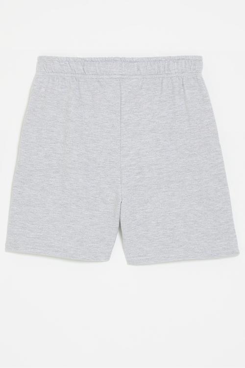 Shorts with drawstring - cloud grey