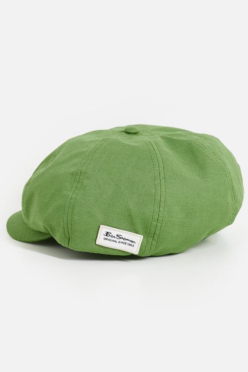 Ivy Linen Hat - Jade Green