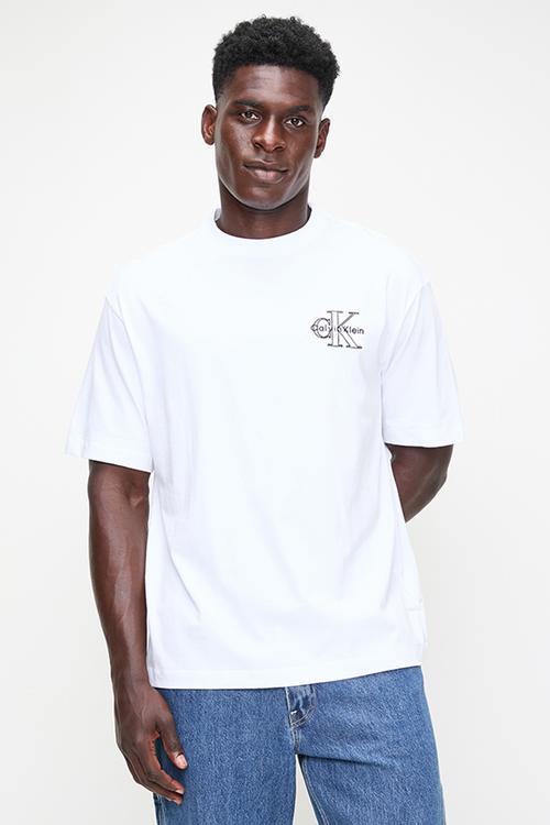 Ss 30S Micro Monologo Graphic Tee - Brilliant White