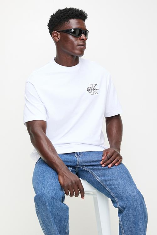 Ss 30S Micro Monologo Graphic Tee - Brilliant White