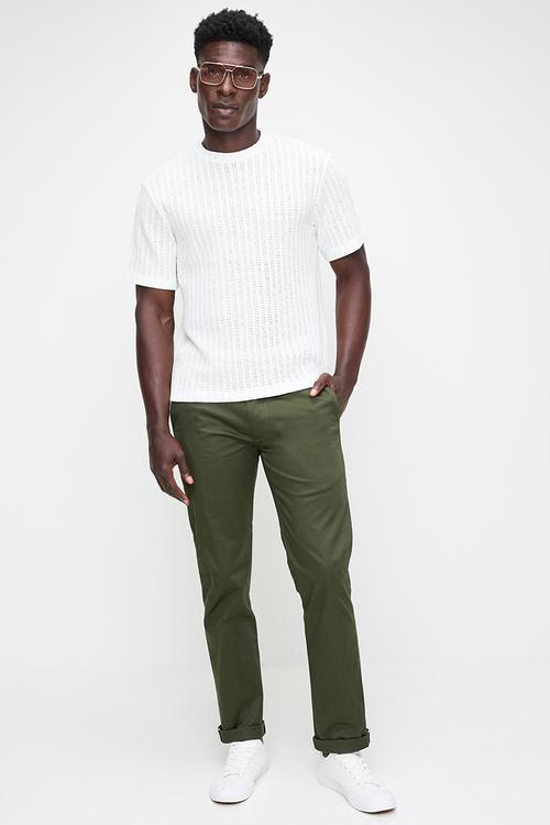 ESSENTIAL BEN SHERMAN CHINO PANT - OLIVE