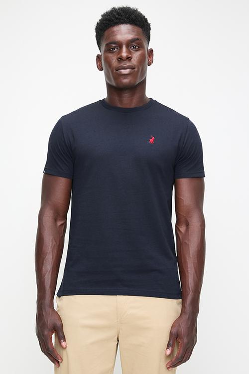 Mens crew neck T-shirt - navy