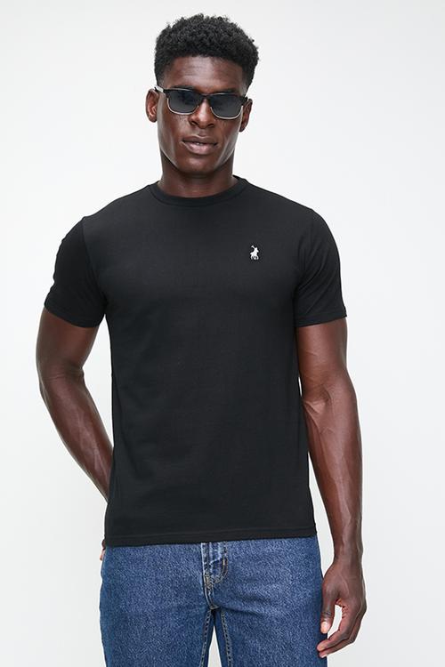 Mens crew neck T-shirt - black