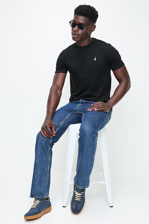 Mens crew neck T-shirt - black