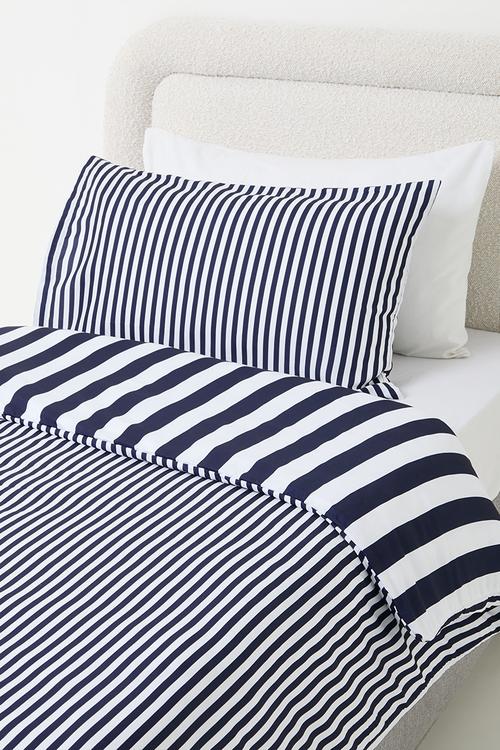 Stripe duvet cover - blue