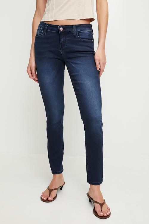 Alex Power Skinny Low Jean - Dark Indigo