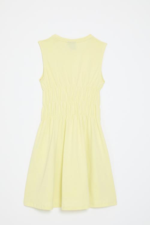 Girls leigh sl dress - soft yellow