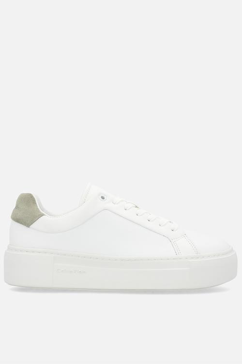 Cupsole Lace Up - Bright White/Moss Grey