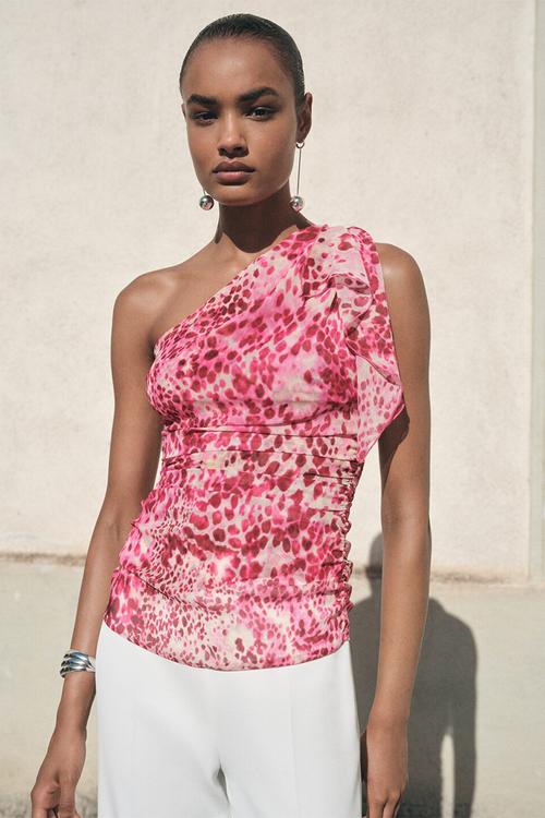 Top corinne - bright pink