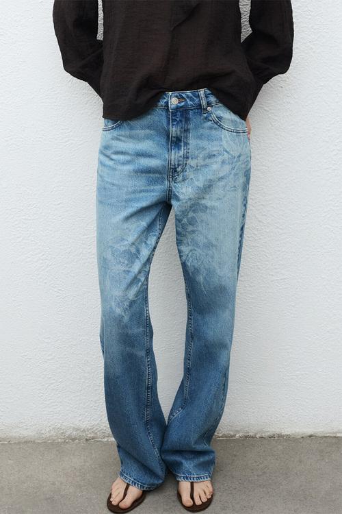 Jeans rose - open-blue