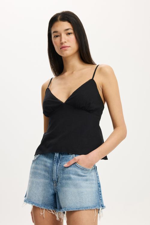 The daydream cotton cami - black
