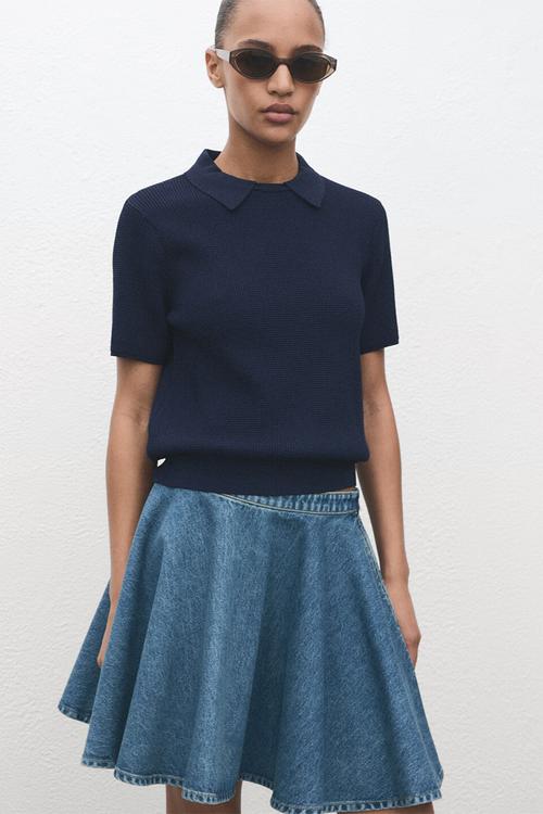 Skirt danae -  open-blue