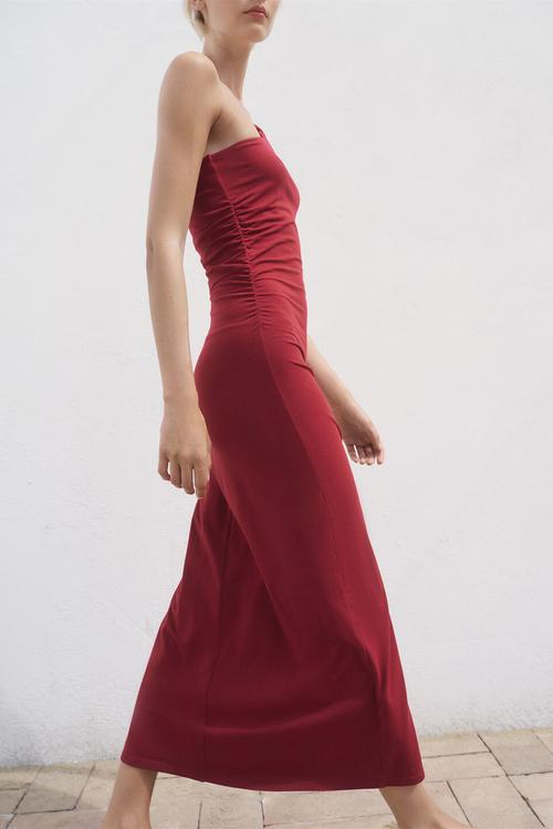 Dress cuba - bdark red