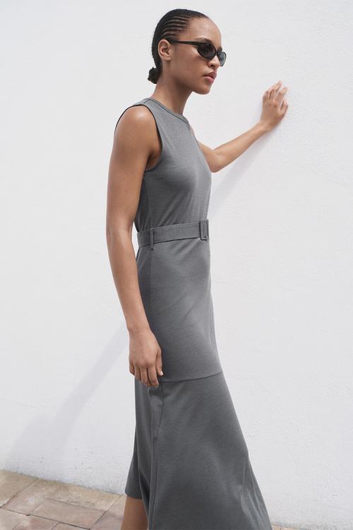 Dress megan-h -  medium grey