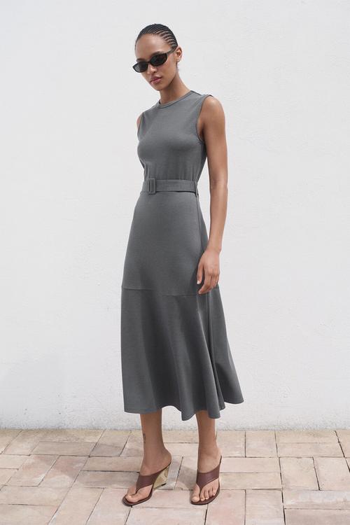 Dress megan-h -  medium grey