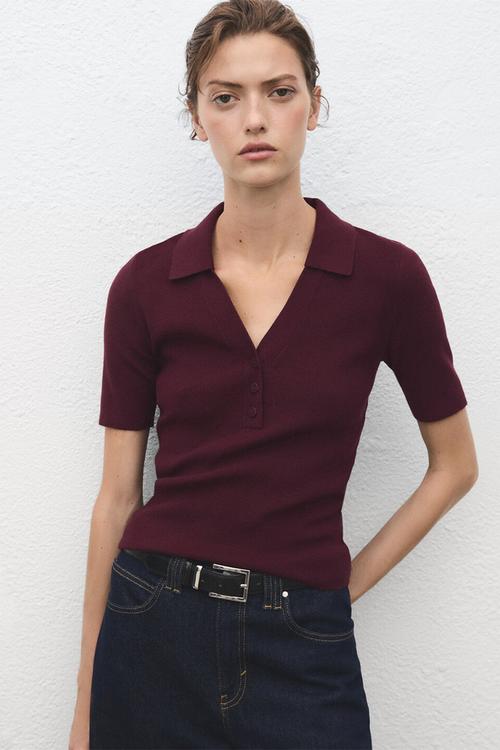 Jersey polita - dark red