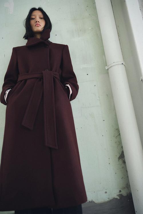 Abrigo sirenita - dark red