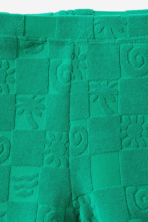 Billy boyleg swim trunk - deep mint/jacquard