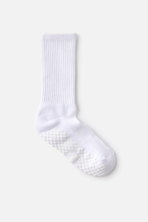Performance studio crew sock - solid white