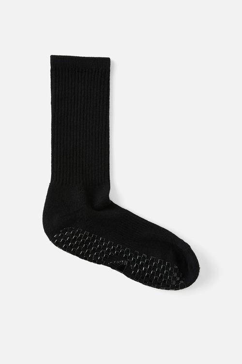 Performance studio crew sock - solid black