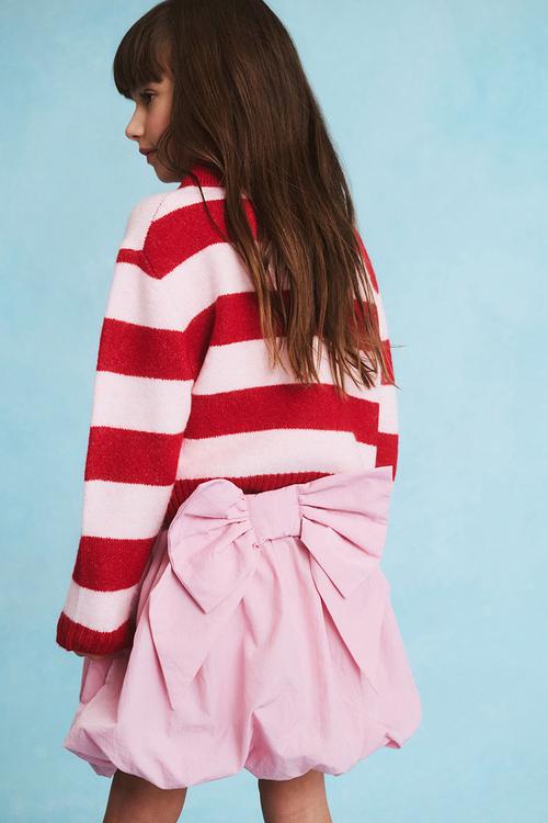 Daisy bow bubble skirt - marshmallow