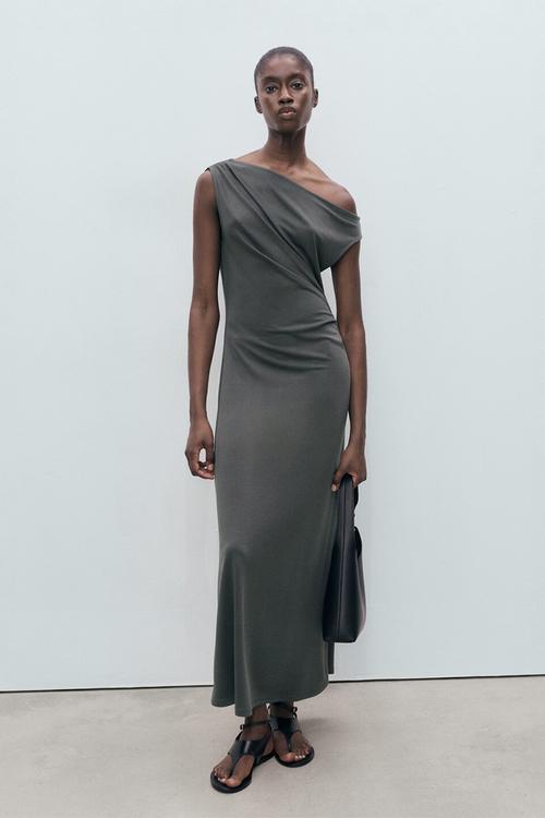 Dress cupo -   charcoal