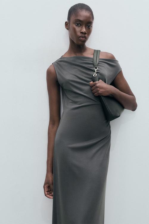 Dress cupo -   charcoal