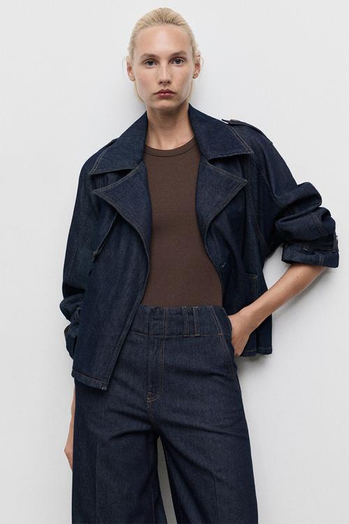Trench mar - open blue