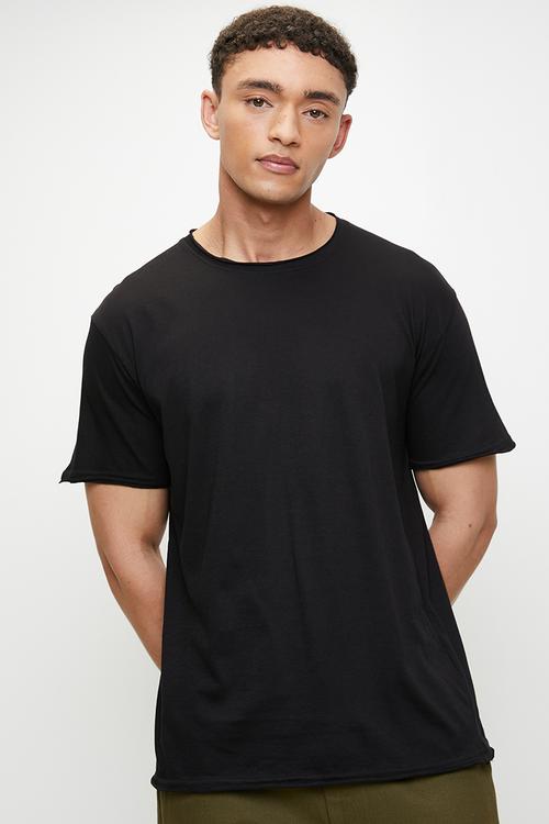 Crew Neck T-shirt - Jet Black