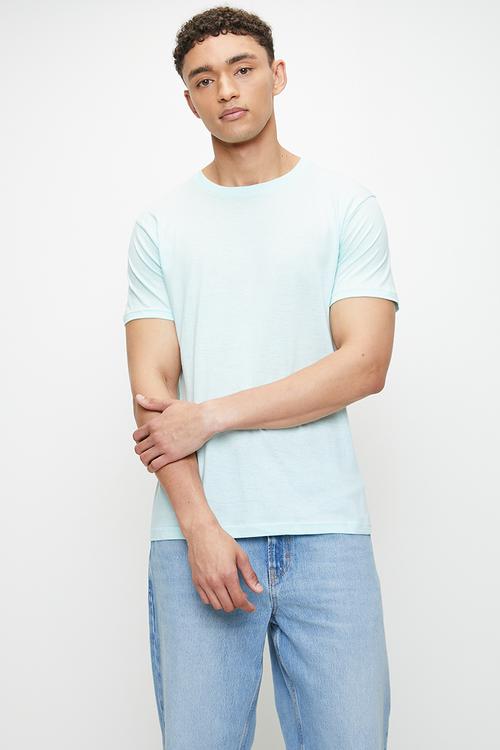 Crew Neck T-Shirt  - Pale Mint