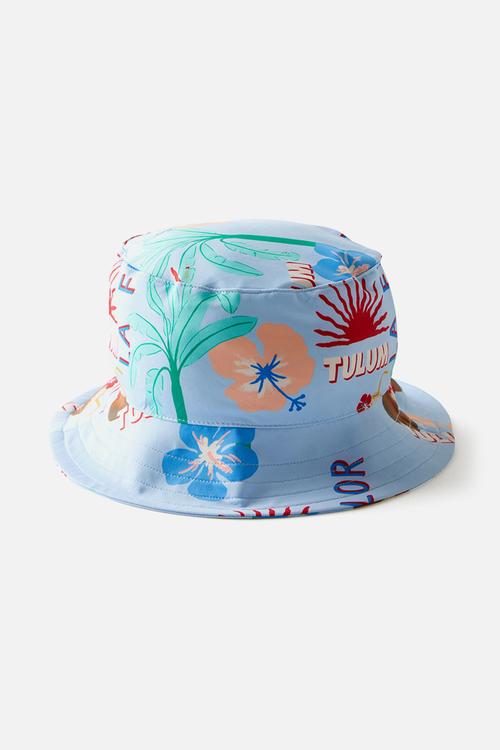 Swim bucket hat - dawn blue/tulum