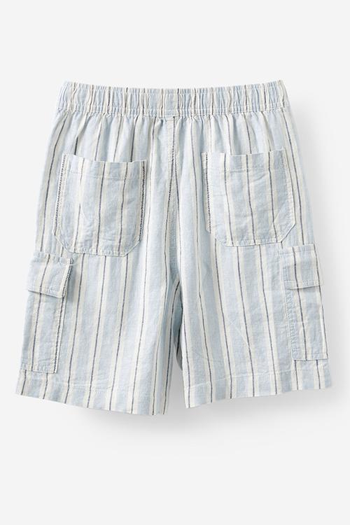 Landon cargo short - dawn blue/dark vanilla stripe