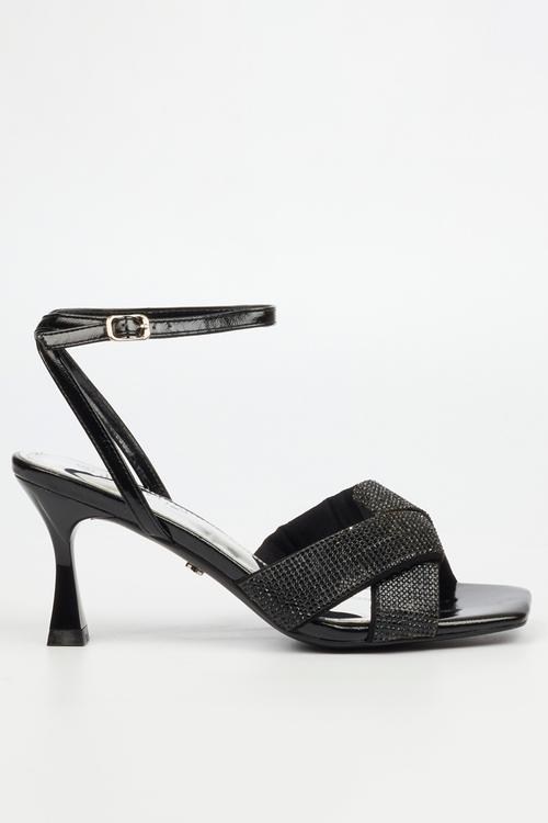 Ambur 1 Open Toe Ankle Strap - Black