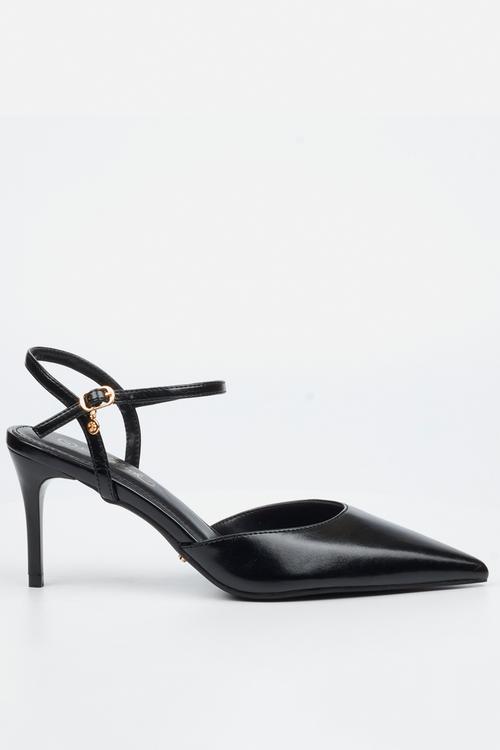 Gallery 1 court heel - black
