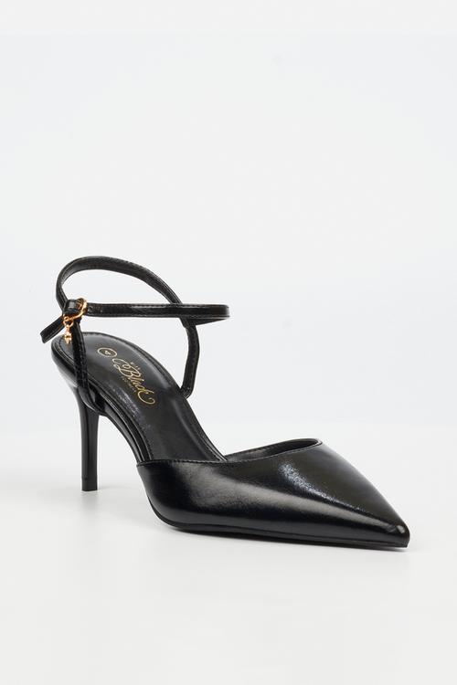 Gallery 1 court heel - black