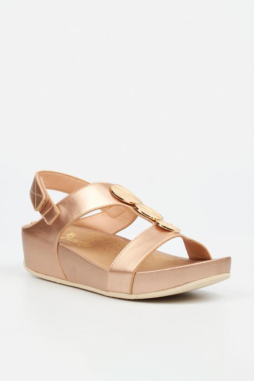 Delia 15 Open Toe Slingback - Champagne