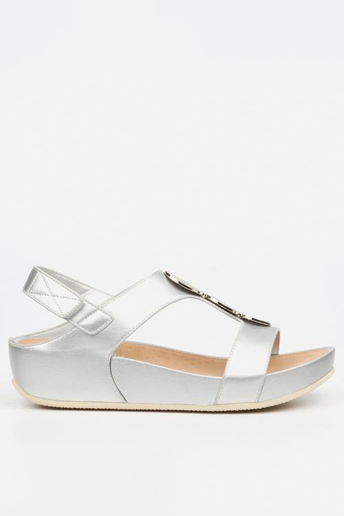 Delia 15 Open Toe Slingback - Silver