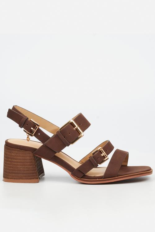 Jungle 2 chunky wooden heel - chocolate