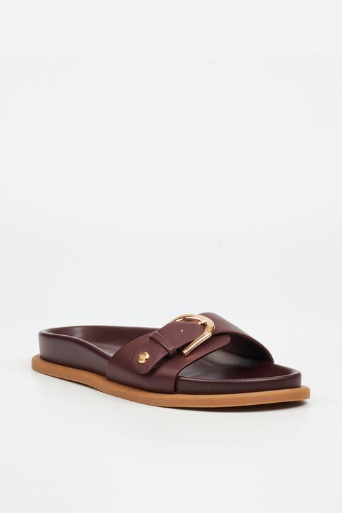 Polpetta 2 buckle sandal - plum