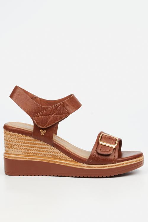 Lyndi 1 Open Toe Ankle Strap - Brown